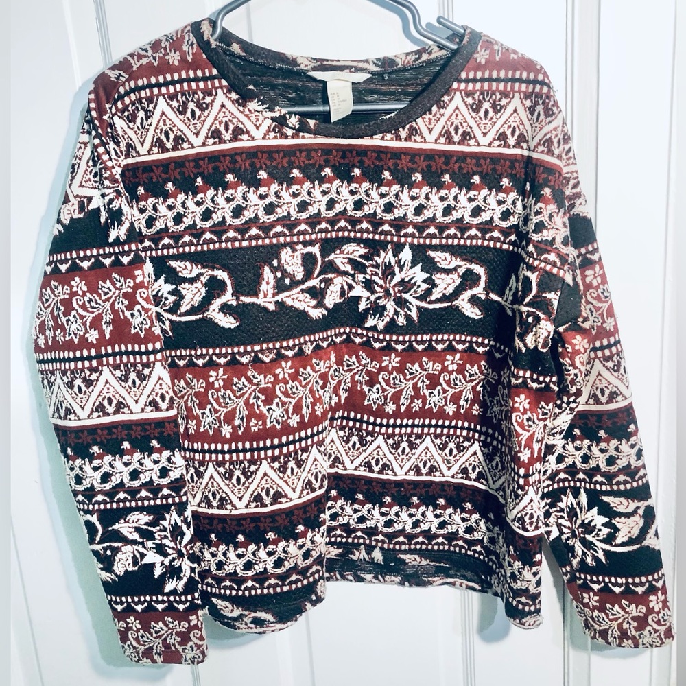 [H&M] Jacquard Print Sweater